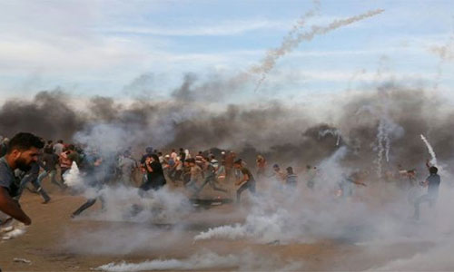 La ocupación israelí reprime marcha naval palestina en Gaza